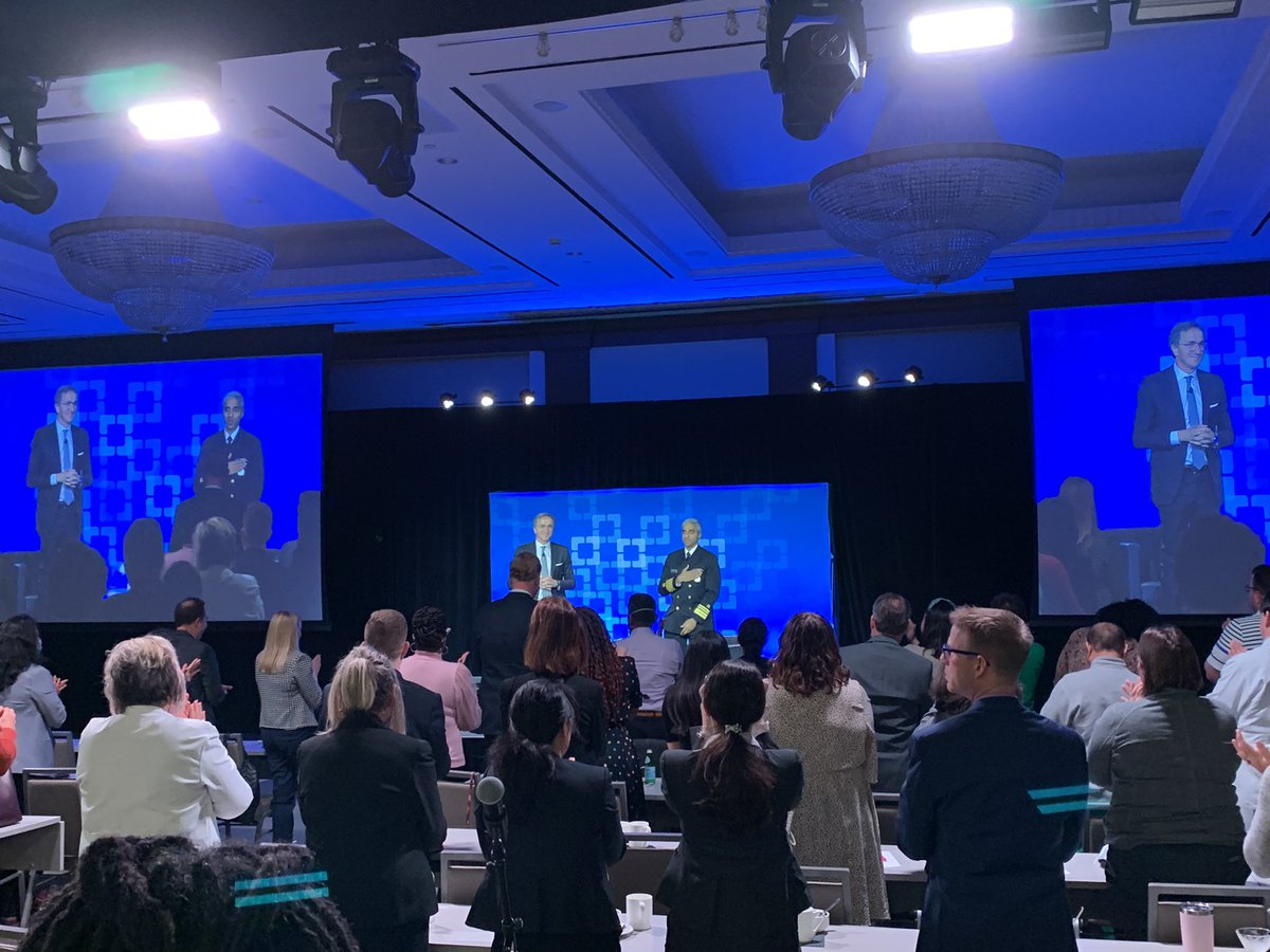 JohnGaskillDO's tweet photo. Really appreciated the powerful fireside chat from US Surgeon General Dr. Vivek Murthy this morning! He is shining a spotlight on #Mentalhealth and the core values of service, gratitude, generosity and love! #StandingOvation https://t.co/P6u0pnGRfr