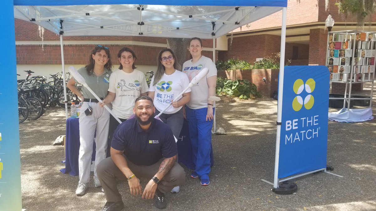 HBlackwell (@hblackwell17) on Twitter photo Great day registering people for @BeTheMatch <a href="/UF/">FLORIDA</a> with <a href="/UFBME/">UF BME</a> <a href="/UFBMEIDEA/">UF BME Inclusive Excellence Committee</a> Thanks for everyone who signed up. Devon will be at #Turlington again today from 1-3pm. Come out and #swabtosave a #bloodcancer patients life today. #AYACancerAwarenessWeek #GoGators 🐊🧡💙 Great day registering people for @BeTheMatch <a href="/UF/">FLORIDA</a> with <a href="/UFBME/">UF BME</a> <a href="/UFBMEIDEA/">UF BME Inclusive Excellence Committee</a> Thanks for everyone who signed up. Devon will be at #Turlington again today from 1-3pm. Come out and #swabtosave a #bloodcancer patients life today. #AYACancerAwarenessWeek #GoGators 🐊🧡💙