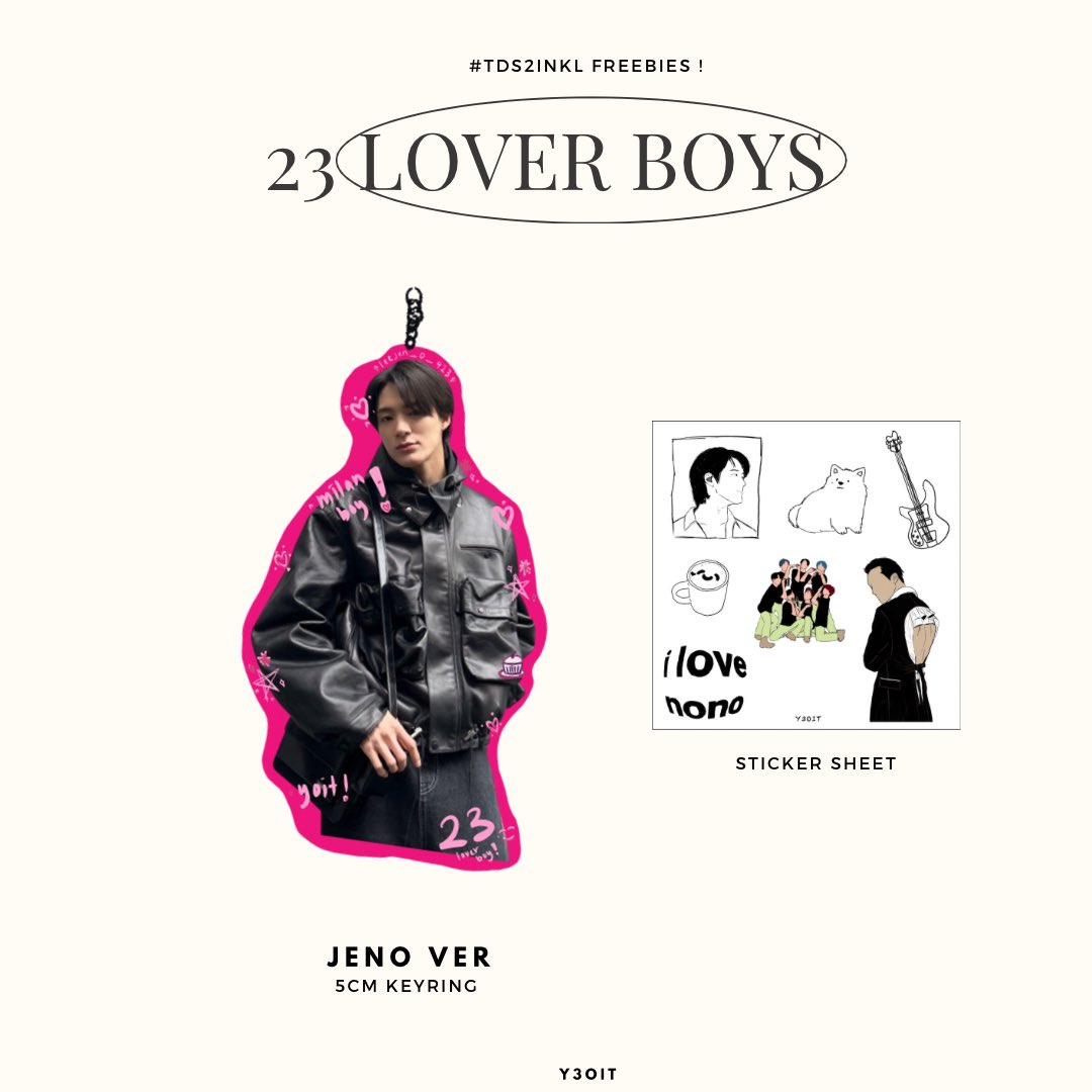 y3oit's tweet photo. ₊‧°𐐪♡𐑂°‧₊

jeno &amp; renjun freebies for #TDS2inKL ! tncs has been stated in the picture, time &amp; location will be updated on concert d-day. 
see u there <3 

# actual previews will be updated this week https://t.co/s3RSwpKZDq
