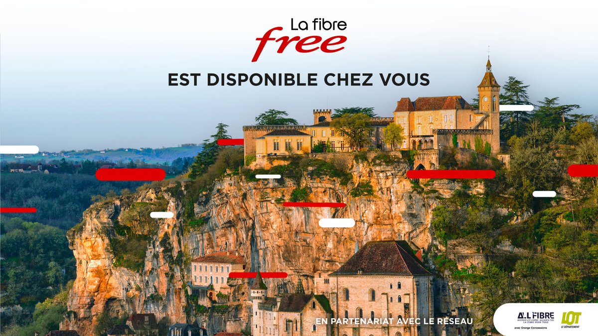 La Fibre Free est disponible sur le réseau
<a href="/ALLianceTHD/">ALLiance Très Haut Débit</a> et arrive sur la commune de Padirac.
<a href="/LotNumerique/">LotNumérique</a> <a href="/Prefet46/">Préfète du Lot 🇫🇷</a> #Fibre #FREE #Lot #Sieda
