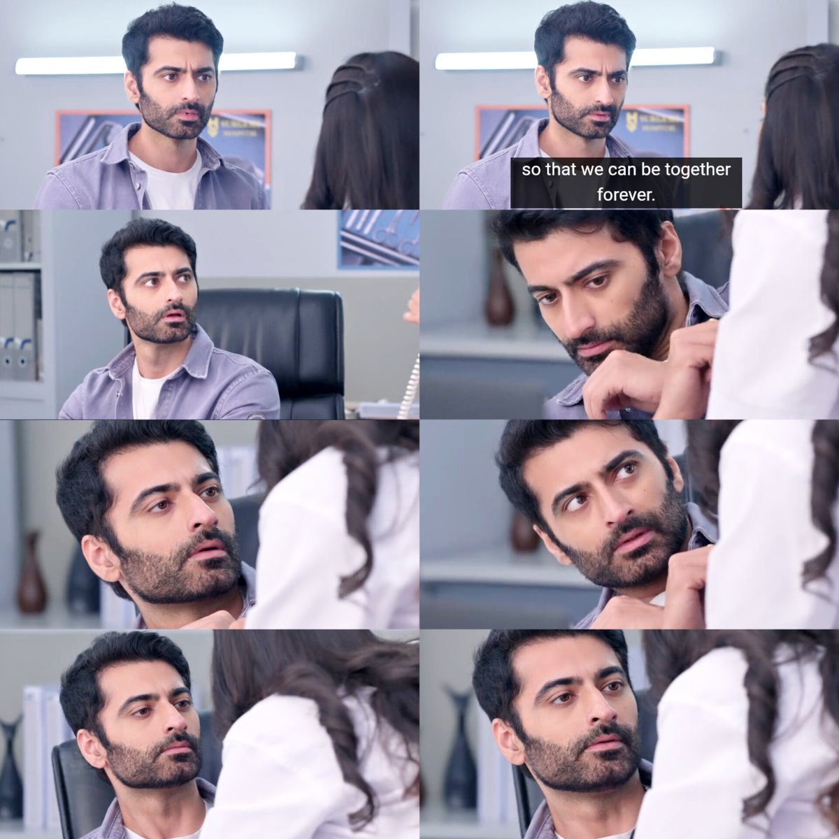 Harshadfangirl's tweet image. Shocked, tensed and scared Dr Satya ❤️ @har1603
Different shades in single scene.
His expressions are so on point and his speaking eyes though. #ExpressionKing #HarshadArora #AyeshaSingh #GhumHaiKisikeyPyaarMeiin
