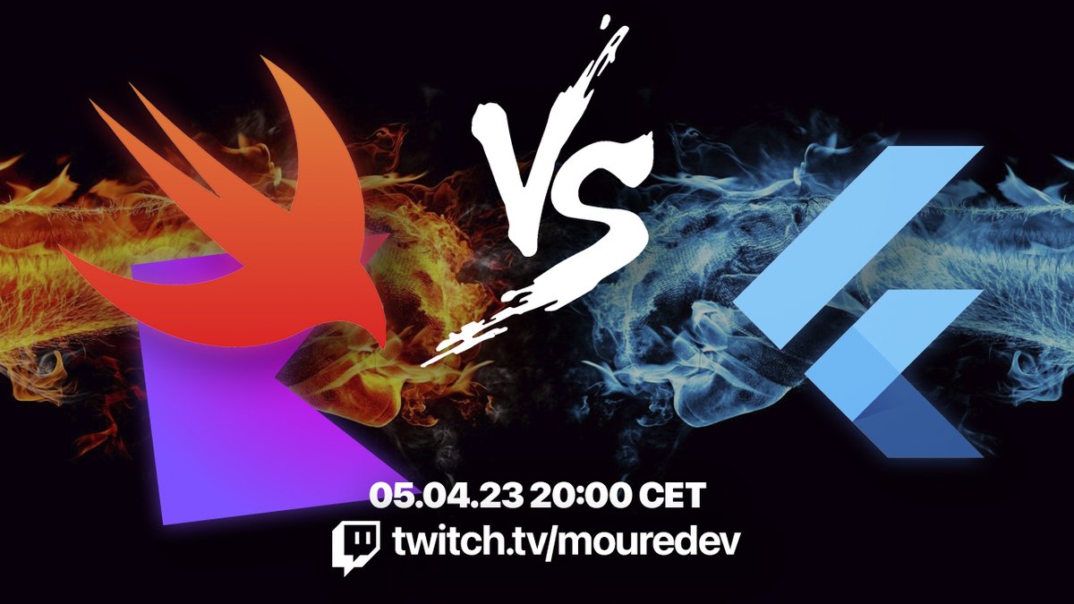 MoureDev's tweet image. ¡Es hoy!
Se abre el debate. Desarrollo de aplicaciones Android/iOS nativo con Kotlin/Swift vs multiplataforma con Flutter.
20h 🇪🇸
13h 🇨🇴🇪🇨🇲🇽🇵🇦🇵🇪
14h 🇧🇴🇨🇱🇨🇺🇩🇴🇵🇾🇵🇷🇻🇪
15h 🇦🇷🇧🇷🇺🇾
19h 🇮🇨
Nos vemos en Twitch.
¿Quién se apunta?