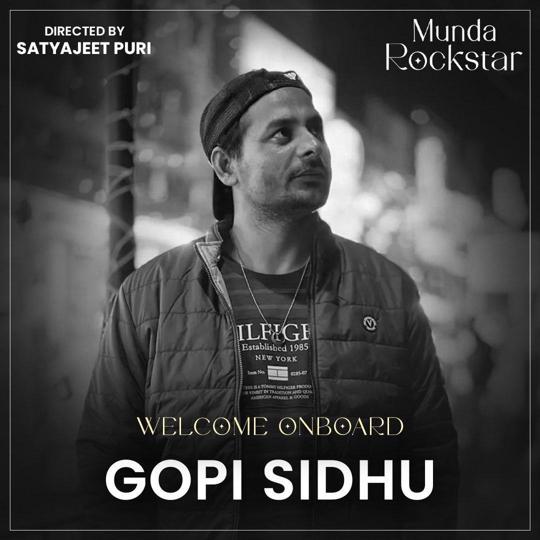 Welcome onboard @gopi_sidhu we are extremely delighted to make you a part of our #MundaRockstar family 🎶🎸

#YuvraajHans @Itsaditiaarya  @Naz_khilji  @satyajeetpuri @MoudgillNavdeep @MuzicJd @ParvDandona #Gurchetchitarkarofficial @sidhu_gurnam #VedantikaPuri #JyotiMadnaniSingh