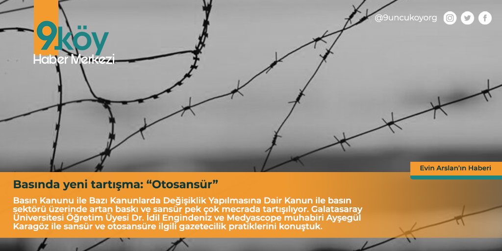 Basında yeni tartışma: “Otosansür”

Galatasaray Üniversitesi Öğretim Üyesi Dr. İdil Engindeniz ve Medyascope muhabiri Ayşegül Karagöz ile sansür ve otosansüre ilgili gazetecilik pratiklerini konuştuk

Evin Arslan’ın haberi:
9koy.org/basinda-yeni-t…

<a href="/evinarslannn/">Evin Arslan</a> <a href="/idilengindeniz/">idil engindeniz</a>