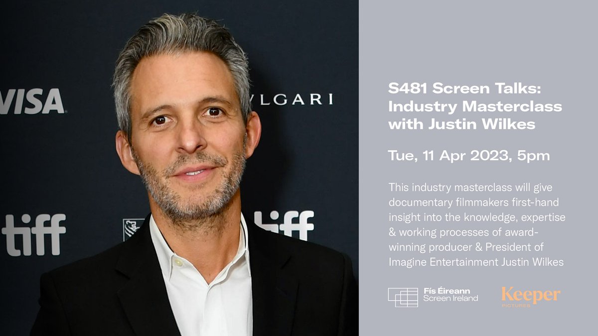 🎞 Are you a filmmaker interested in learning about the working processes of an award-winning documentary producer? Don't miss out on this S481 Screen Talks masterclass with Justin Wilkes in conversation with @CiaranCass next Tuesday, 11th April 👇 🔗 bit.ly/3JSrYK0