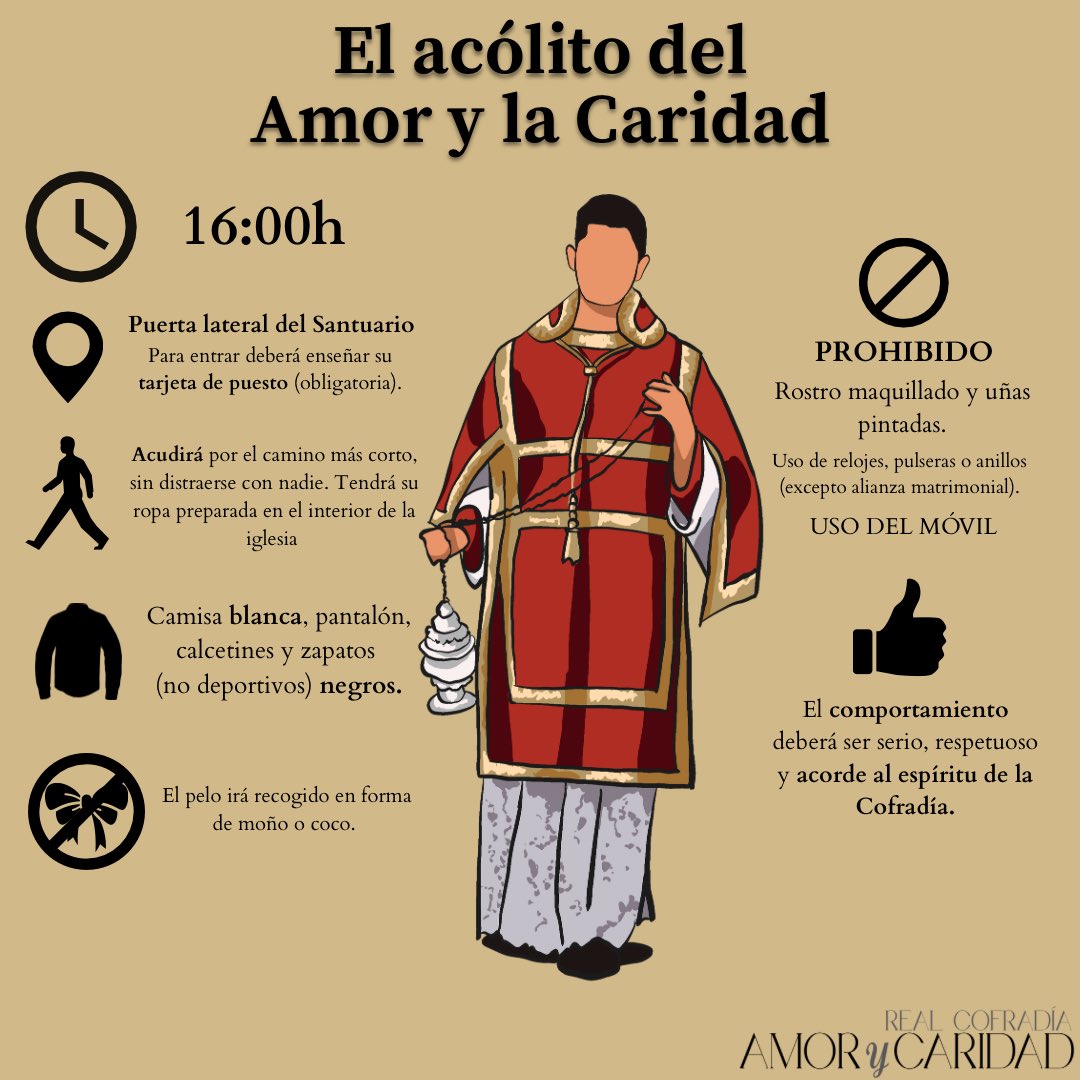 AmoryCaridad's tweet image. ❤️‍🔥#AmoryCaridad23|| Normas de obligatorio cumplimiento para los nazarenos y acólitos participantes de la procesión penitencial.

#CofradiasMLG
#barriodelavictoria