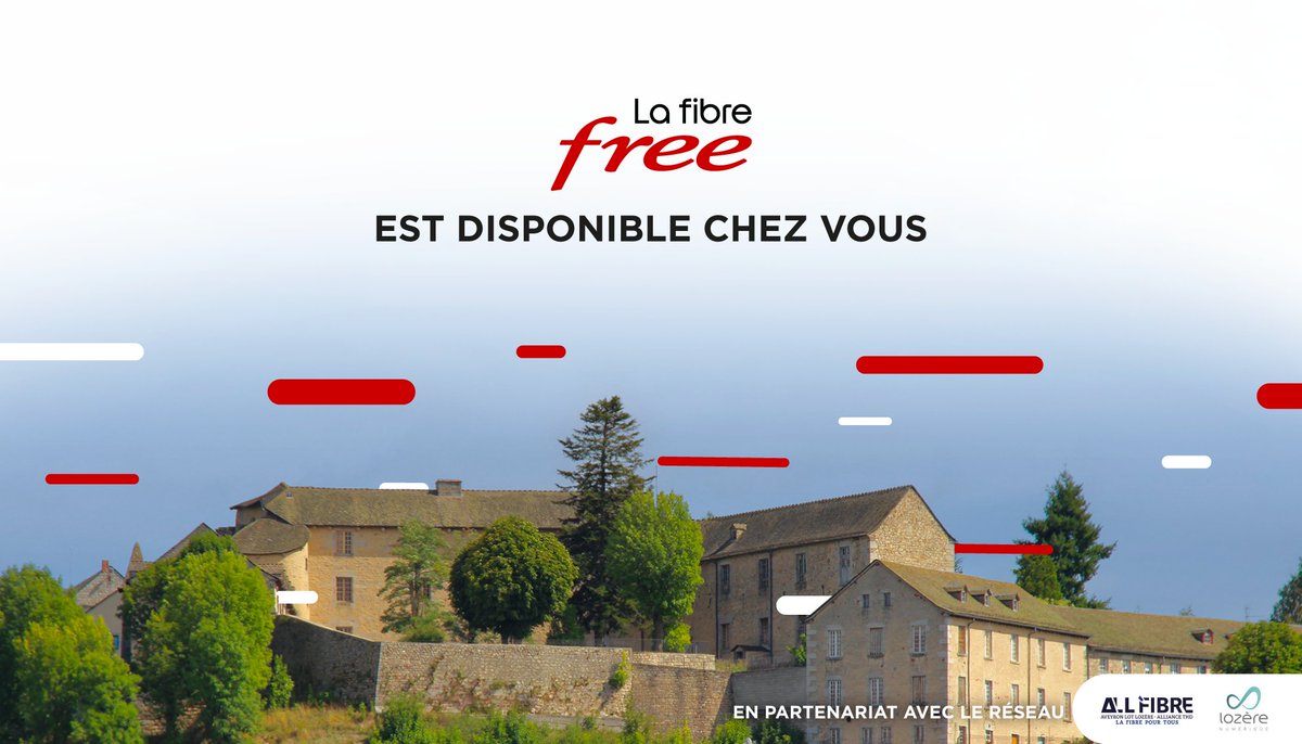 La Fibre Free est disponible sur le réseau
<a href="/ALLianceTHD/">ALLiance Très Haut Débit</a> et arrive sur la commune de Prunières.
<a href="/DptLozere48/">Département de la Lozère</a> <a href="/Prefet_48/">Préfet de la Lozère</a> <a href="/MidiLibrelozere/">Midi Libre Lozère</a> <a href="/LozereNouvelle/">La Lozère Nouvelle</a> <a href="/48fmMende/">48 FM - Lozère</a> #Fibre #Free #Lozere #LozereNumerique #Sieda