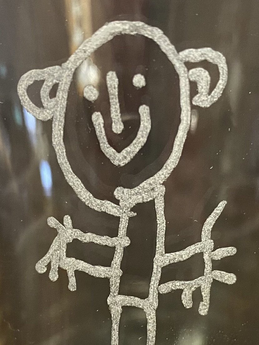 CHMGlass's tweet photo. Hi Zoe. I engrave kids drawings onto pint glasses which makes a brilliant Father’s Day gift (which is only a tenner + p&amp;p) https://t.co/izf1pxJOsb https://t.co/pdtjNmSuBB