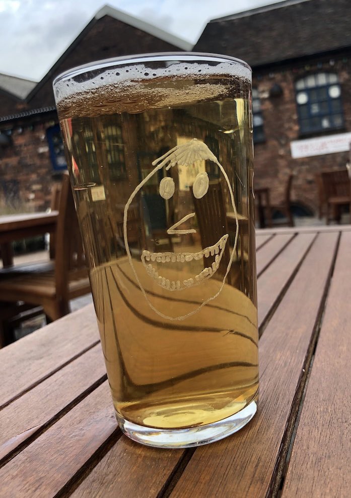 CHMGlass's tweet photo. Hi Zoe. I engrave kids drawings onto pint glasses which makes a brilliant Father’s Day gift (which is only a tenner + p&amp;p) https://t.co/izf1pxJOsb https://t.co/pdtjNmSuBB