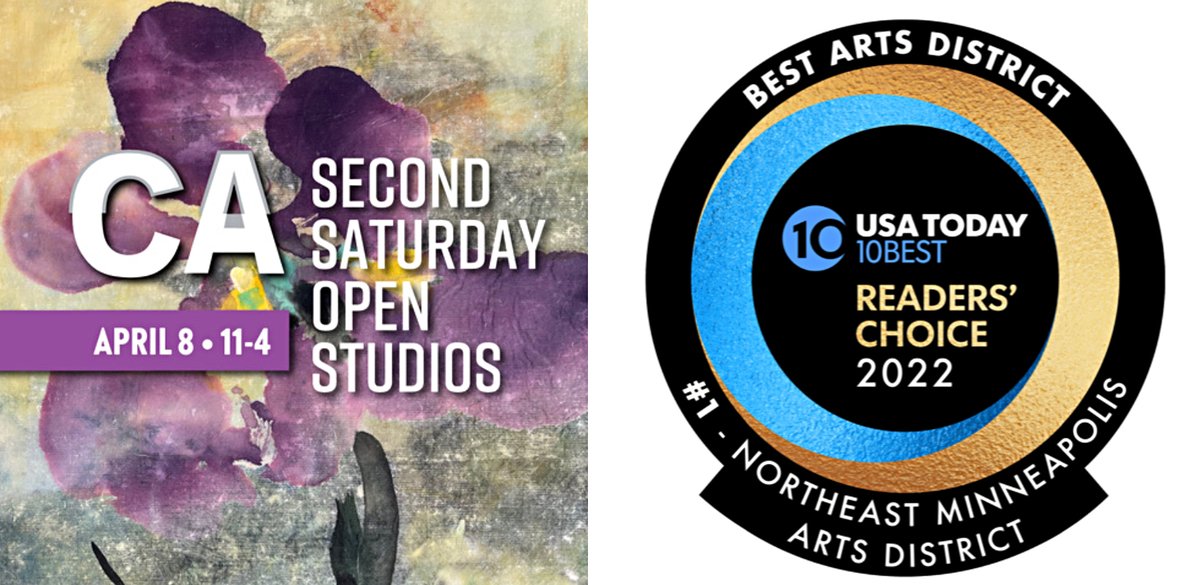 OPEN STUDIO this Saturday / April 8, 2023 / 11am – 4pm / #CaliforniaBuilding #NEMplsArtsDistrict #Minneapolis – Grab a cup of coffee downstairs @mojocafegallery then visit my Studio 213! Hope to see you! #mplsart #nemaamn #AduGindy