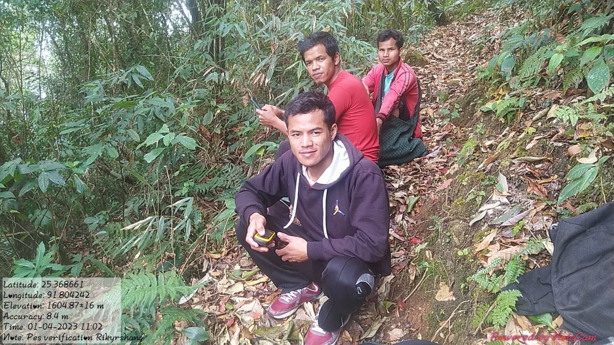 mbda_meghalaya's tweet photo. GREEN Meghalaya Update! Forest verification for Siril Nongrum's PES application was conducted in Rikyrshang Village, Laitkroh Block by VCF Shemtei Khongsit and GFA Yessterfield Kurkalang. 
For more info on GREEN Meghalaya click https://t.co/DFhuLhGZ8Q https://t.co/KC6x9hTlqd
