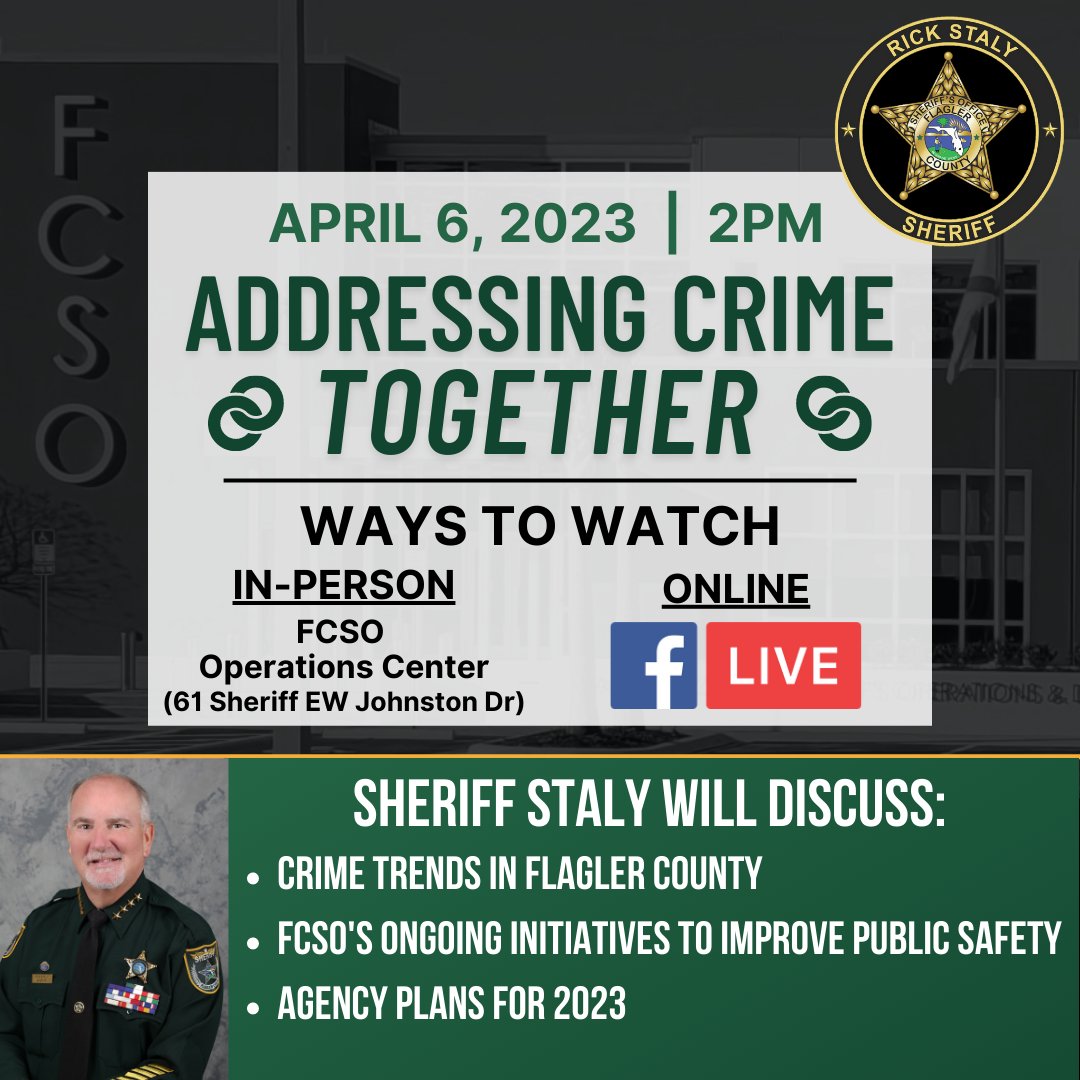 Please join <a href="/SheriffStaly/">Rick Staly</a> tomorrow at the 6th Annual Addressing Crime Together Community Meeting.