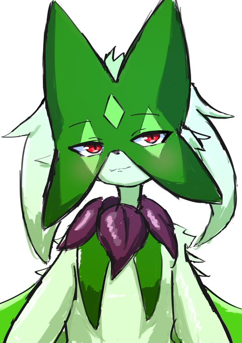 ポケモンのマスカーニャ描きました 