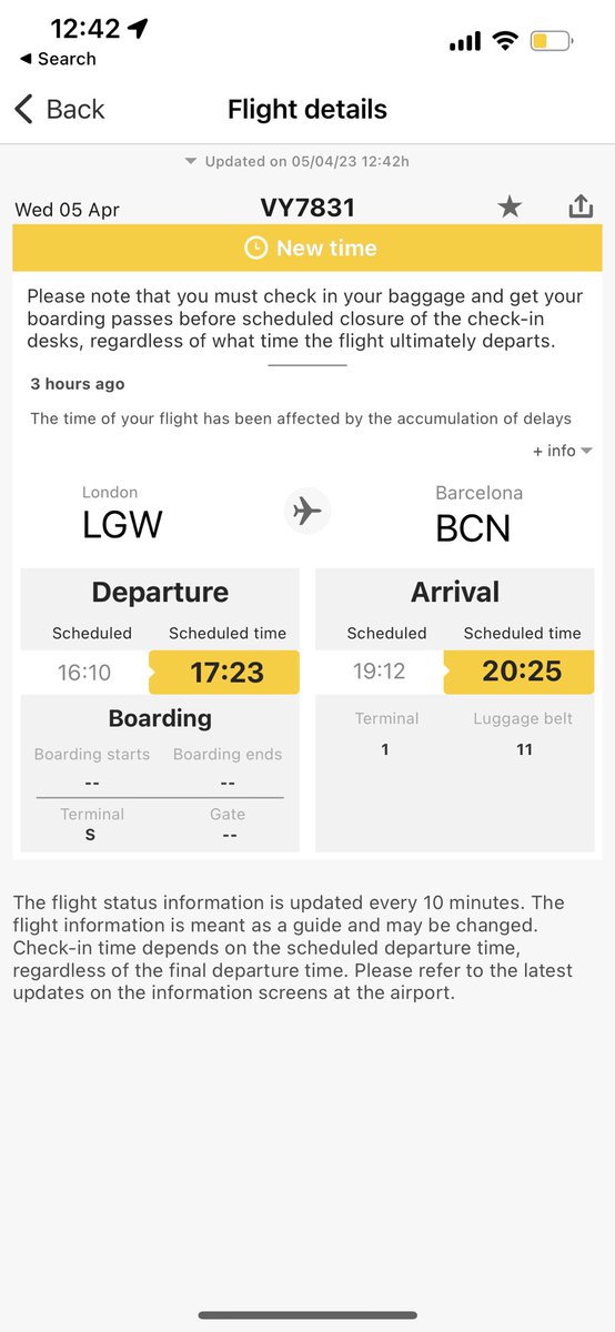 ____hattie's tweet photo. Imagine being delayed 7 hours by @vueling and told absolutely nothing by @Gatwick_Airport the woman at the help desk was the most unhelpful person I have ever come across. How on earth can a flight be scheduled for 9:10am and we are not being updated and is now showering as 17:25 https://t.co/tM8e9cwNkf