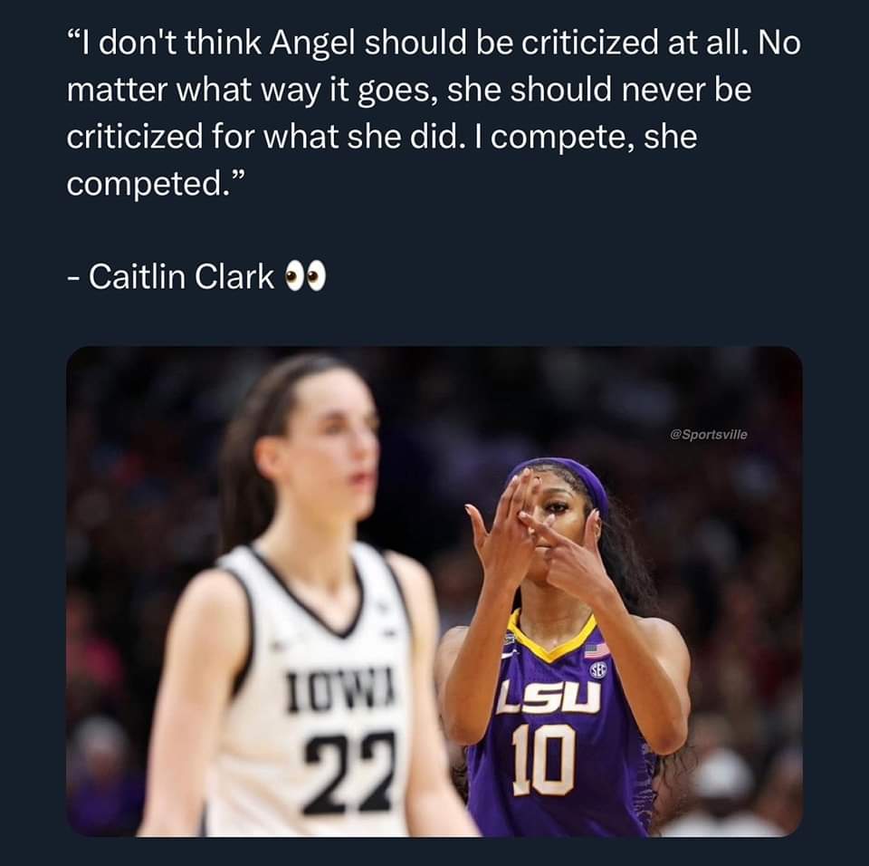bjsapp1's tweet image. Society always wants to make something out of nothing. Caitlin saw no wrong in what Angel did. Why the hell are yall so worried about it? Both sides of the "argument" on Twitter are ridiculous.