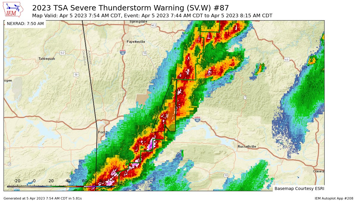 Kansas StormTrackers on Twitter "TSA continues Severe Thunderstorm