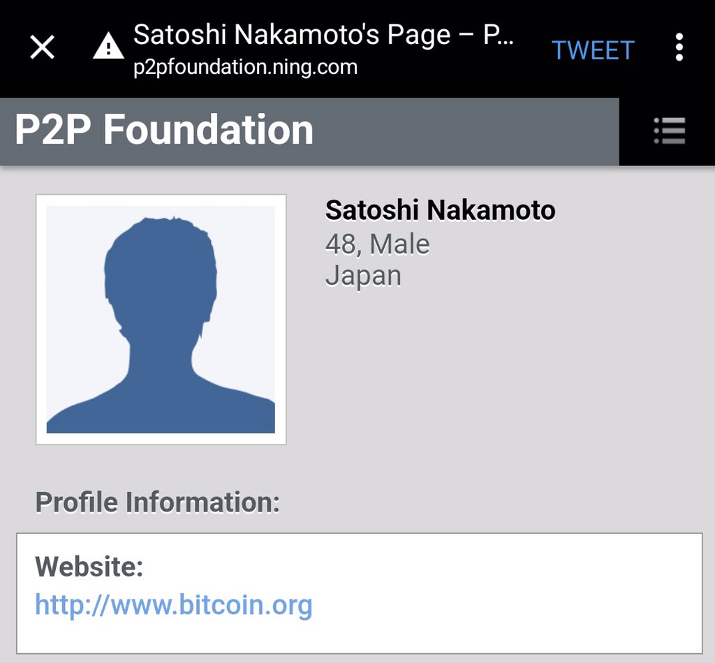 MeganetConsult's tweet photo. El propio Nakamoto configuró su perfil en la P2P Foundation con la fecha 5 de Abril de 1975, por lo que hoy cumpliría 48 años.

Pero no es una fecha azarosa, coincide con la promulgación se la Orden Ejecutiva 6102, de 1933. https://t.co/nsdB18P8cN