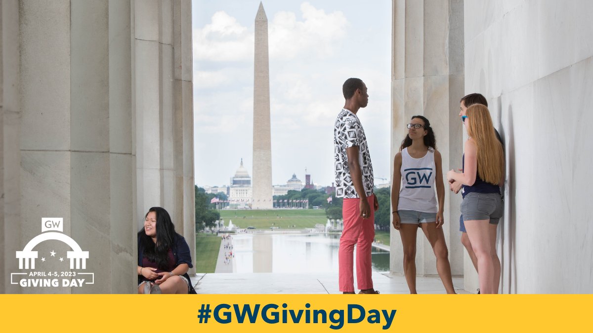 gwucolumbian's tweet photo. Just 3️⃣ HOURS left for GW Giving Day 2023, and the response from the Columbian College community has been overwhelming. Please join our supporters and make your gift now ➡️ https://t.co/z2FUGOOuJv https://t.co/ZCaFKM76Ek