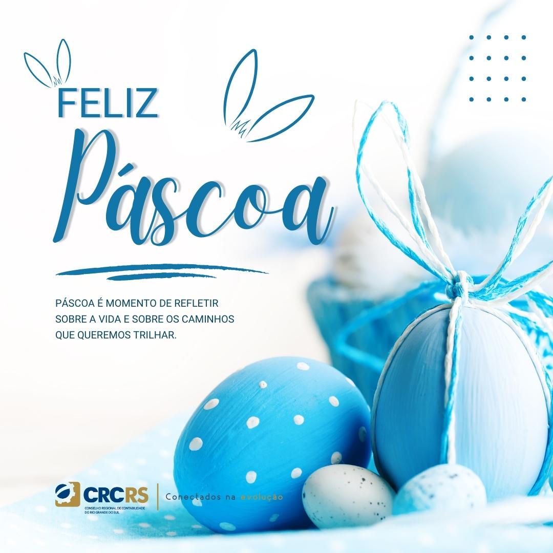 CRCRS_Oficial's tweet photo. #FelizPascoa
O plenário do CRCRS deseja que, neste domingo de Páscoa, a alegria e o amor invadam as suas casas e envolvam as suas famílias, em um ambiente de muita paz.
#crcrs #conectadosnaevolucao https://t.co/t7bUwC79Hr