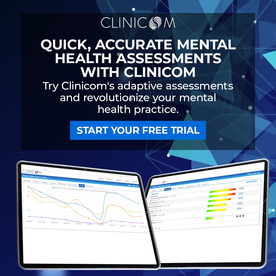 Empower your mental health practice with Clinicom's advanced platform, designed to enhance clinical workflow and improve patient outcomes. Try it for free with our 30-day trial at clinicom.com/freetrial and experience the power of Clinicom's technology.

#mentalhealthassessment