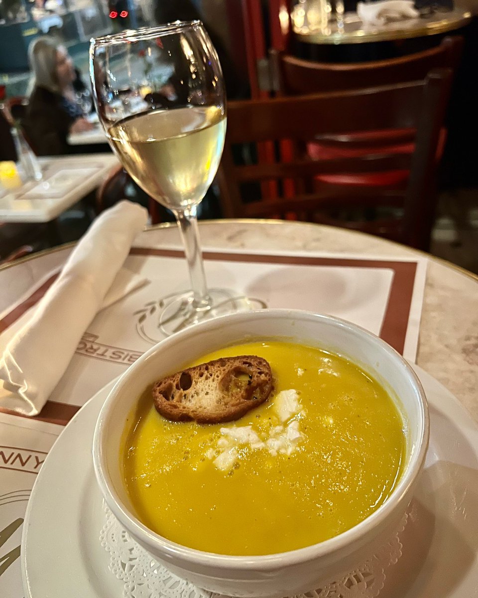 MannysBistroNY's tweet photo. New soup special! Golden beet soup with feta cheese crumbles. It is DELICIOUS—come have a taste! #mannysbistro #beets #goldenbeets #soup #soupdujour #soupoftheday #soupspecial #appetizers #nomnomnom #nomnom #forkyeah #upperwestside #upperwestsidenyc #NewYorkCity #nyc #NewYork https://t.co/oMfIMUfscL