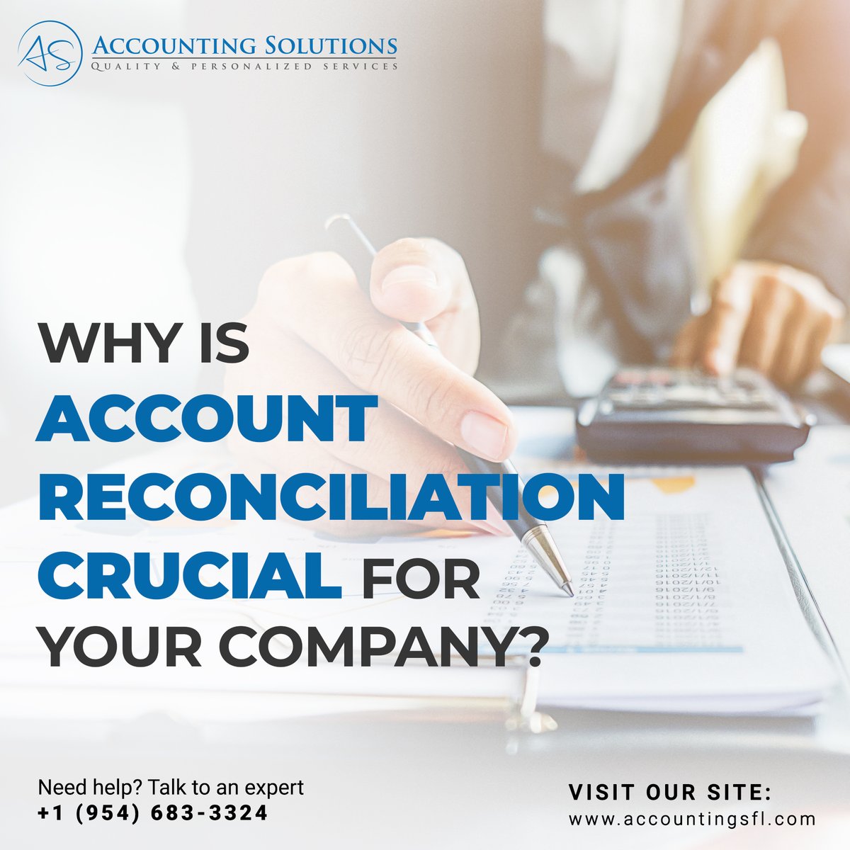 Overall, account reconciliation is a critical process for any company that wants to maintain accurate, complete, and reliable financial records.

#account #reconciliation #accountreconciliation #financialrecords #AccountingSolutions #SouthFlorida #business #florida