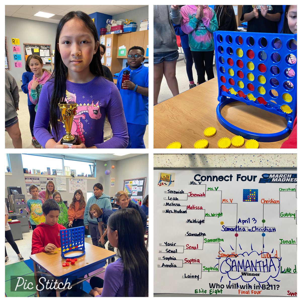 Congratulations to our B211 Connect Four March Madness champion! <a href="/CookeCardinal/">Cooke Elementary</a>
