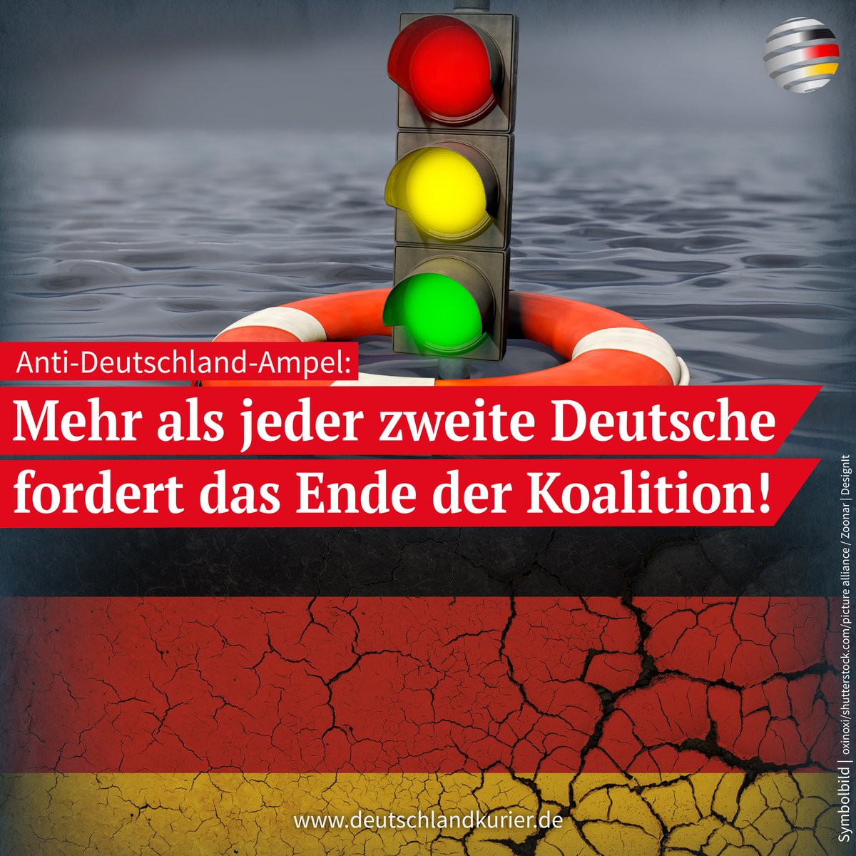 Knapp zwei Wochen nach ihrem jüngsten #Krisentreffen („#Koalitionsausschuss“) streiten #SPD, „#Grüne“ und #FDP schon wieder wie die #Kesselflicker. Den Deutschen reicht es - sie wollen mehrheitlich ein Ende der #Chaos-Ampel!

deutschlandkurier.de/2023/04/anti-d…