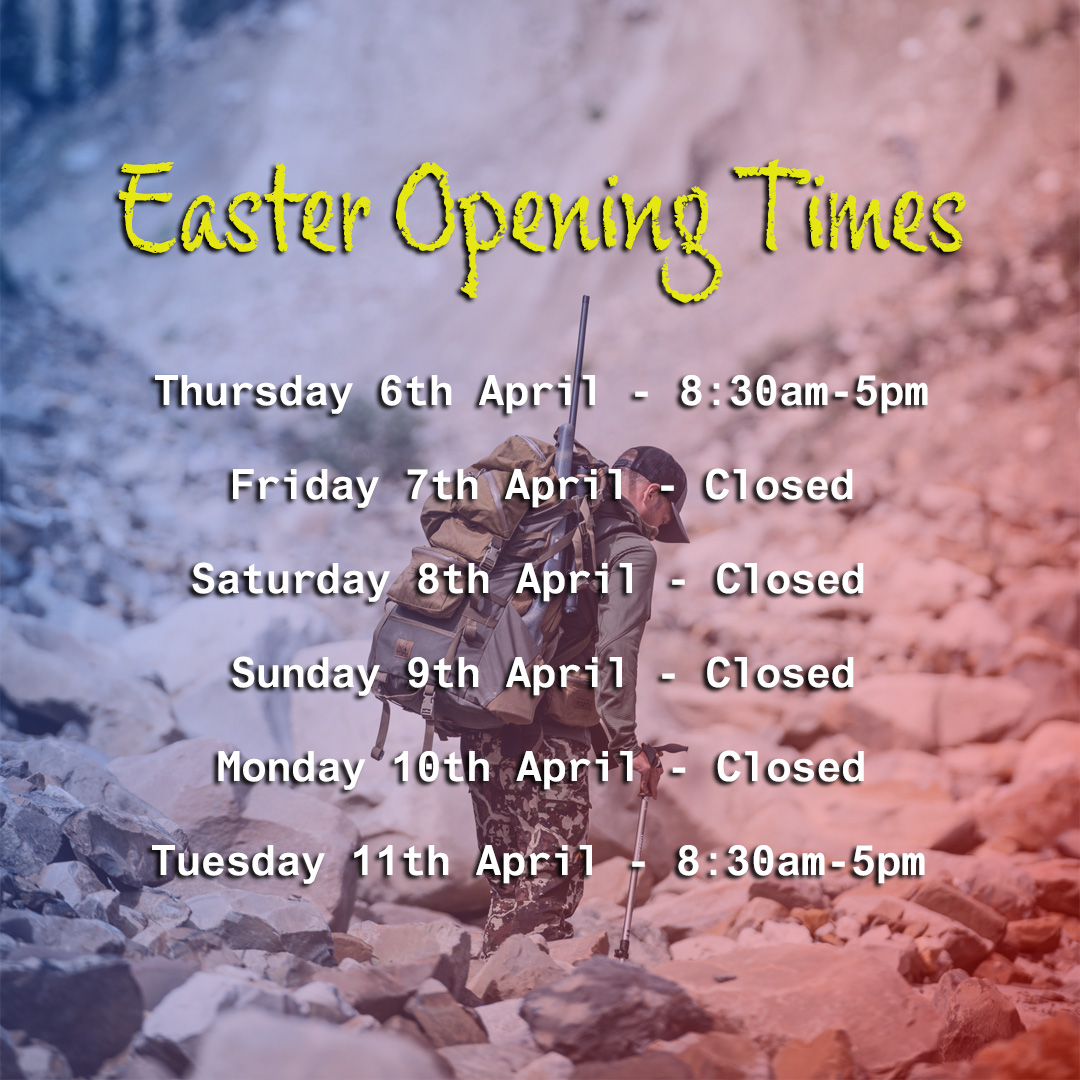Our office opening hours over the Easter weekend...

Thursday 6th April - 8:30am-5pm
Friday 7th April - Closed
Saturday 8th April - Closed
Sunday 9th April - Closed
Monday 10th April - Closed
Tuesday 11th April - 8:30am-5pm

#ammotecuk #office #officeupdates #hours #officehours