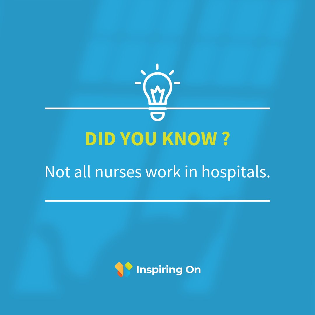 Nurses are needed in multiple institutions and circumstances such as hospitals, ambulatory healthcare services, residential care facilities, and educational services.

#nursefact #nursepractioner #uk #inspiringon