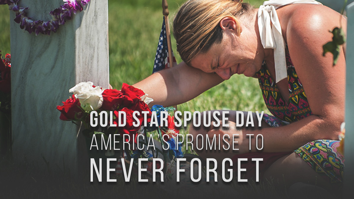 Today we grieve with the spouses of those who bravely gave their lives for our freedom. Our thoughts are with those who have lost their loved ones during service, and we honor their memories. We will never forget. #neverforget #goldstarspouses #bravery