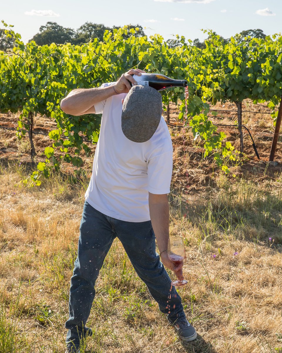 Winemaker Paul Scotto @ma_scotto is always bringing the fun, even if it may be a little messy! 

#longpour #winenotwednesday #winetricks #inthevineyard #havefuneveryday #goodvibes #winemaker #california #wine