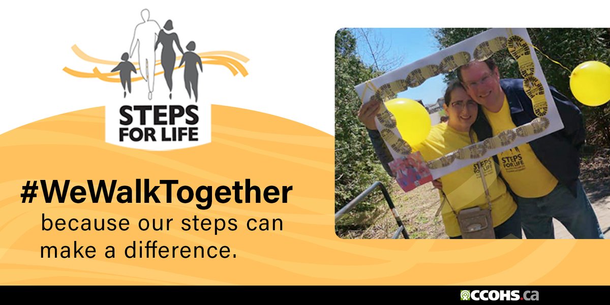 CCOHS's tweet photo. Let’s walk in support of families who have been affected by workplace tragedies. Find a walk near you: https://t.co/sjHer8Pavx #StepsForLife #ThreadsOfLife #WeWalkTogether https://t.co/v4MgsYdZ1R