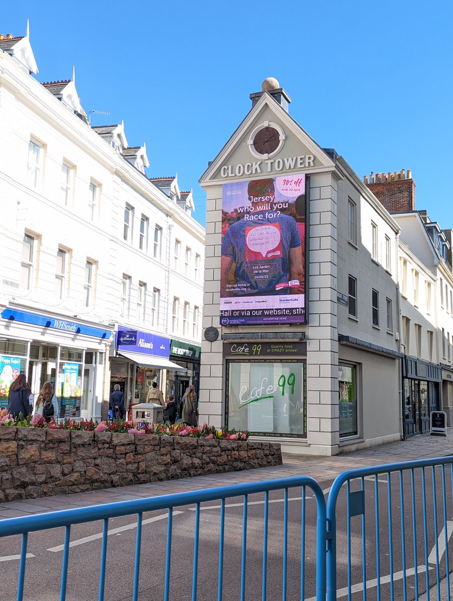 AdsDirectLtd's tweet image. We are now delighted to announce our striking #digitalscreen #campaign launch for @CR_UK in #Jersey #donate #charity Email us to discuss your next #fundraising #event #launch #sale #exhibition media@adsdirect.org.uk #advertising #ooh #creativedesign #print #promotionalmerchandise