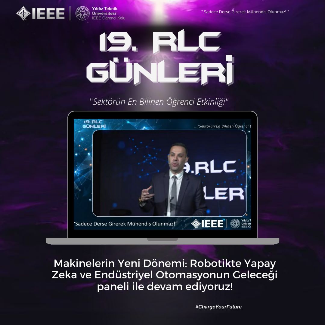 rlcgunleri's tweet photo. Etkinliğimize "Makinelerin Yeni Dönemi: Robotikte Yapay Zeka ve Endüstriyel Otomasyonun Geleceği" paneli ile devam ediyoruz!
Donanımlı panelistlerimizle tanışma fırsatı yakalamak istiyorsanız panelimize katılmayı unutmayın!
#ChargeYourFuture https://t.co/aGwOz1kQlM