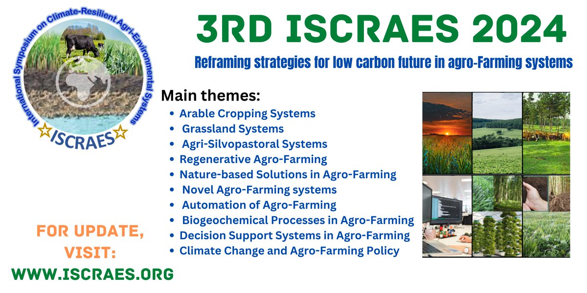 ISCRAES's tweet image. Mark your calendars! 
We're thrilled to announce the 3rd ISCRAES to be held from June 4-7, 2024! 
Join us for inspiring talks, informative workshops, and great networking opportunities. Get ready for an unforgettable event! 
#eventplanning #professionaldevelopment #2024conference