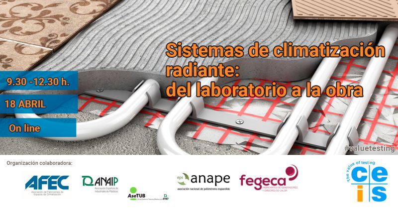 anape_eps's tweet photo. ¿Quieres mejorar tus conocimientos sobre #SueloRadiante?
@CEIS_spain con la colaboración de #anape @ANAIP_es @AseTUB @afecspain y @fegeca_asoc, organiza el 18/04 el curso online “Sistemas de climatización radiante: del laboratorio a obra”
✍más información https://t.co/kiJNB2Xins https://t.co/9Es646syA2