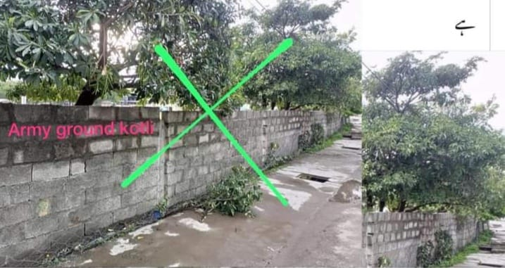 KashmiriWaheeda's tweet photo. دیوار کا مطلب قبضہ۔۔۔۔

نام نہاد ہوائی جہاز گراؤنڈ کوٹلی سے پاکستانی فوجی قبضہ ختم کروایا جائے۔ 

گراؤنڈ بلدیہ کوٹلی کے حوالے کیا جائے۔

#WithdrawPakArmy #Kashmir 

@HamidMirPAK @OfficialDGISPR @farooq_pm @UsmanTariqUSK @MughalAmiruddin @ToqeerGilani @sahaafi https://t.co/3CnXPOAcKQ