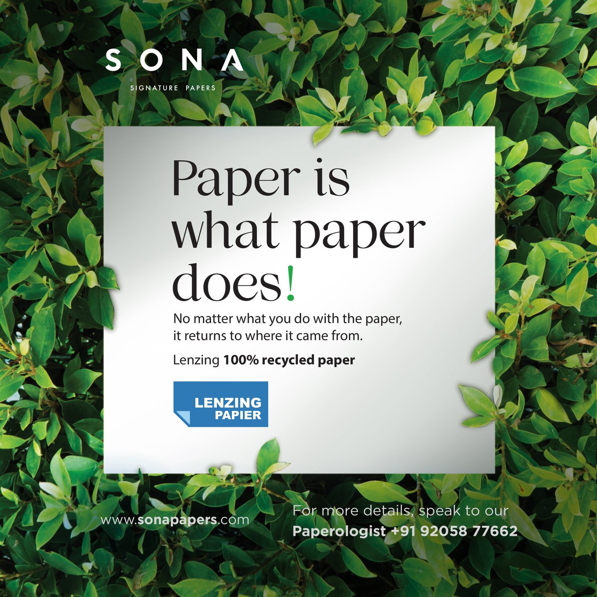 sonapapers's tweet photo. Think Sustainability, Think Lenzing 100% Recycled Paper!
.
.
.
.
.
.
.
.
.
.
.
.
#Lenzingpaper #RecycledPaper #Sustainablepaper #Designinspiration #GraphicDesigner #CreativeDesigner #ArtDirector #CreativeDirector #SonaPapers #FinePaper #SpecialityPaper #Artist #ChoosePaper https://t.co/5qlQMx0jK4
