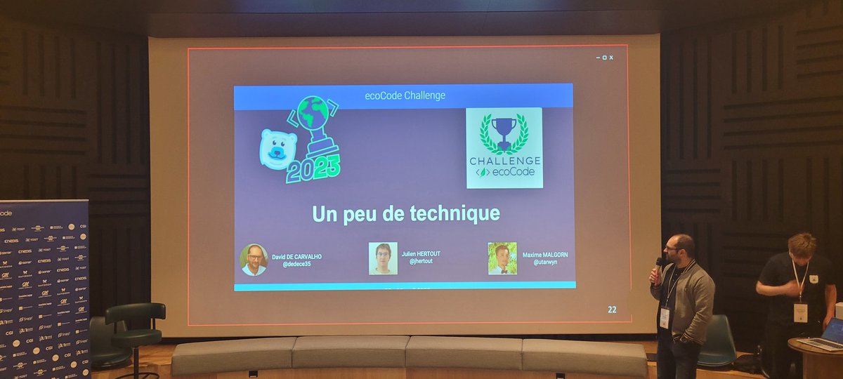 jylls35's tweet image. @dedece35 présente le collectif Green Code Initiative  dans le cadre du challenge EcoCode pour la création de plugin @SonarQube github.com/green-code-ini…