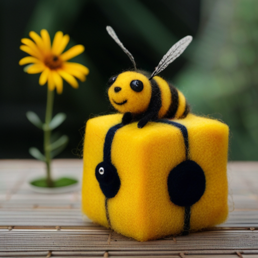PickaPicTweet's tweet photo. a needle-felted cube bee  
https://t.co/oCPJiwaWCO
Generate cool images for free and contribute to open science! https://t.co/54KFnOpMGg