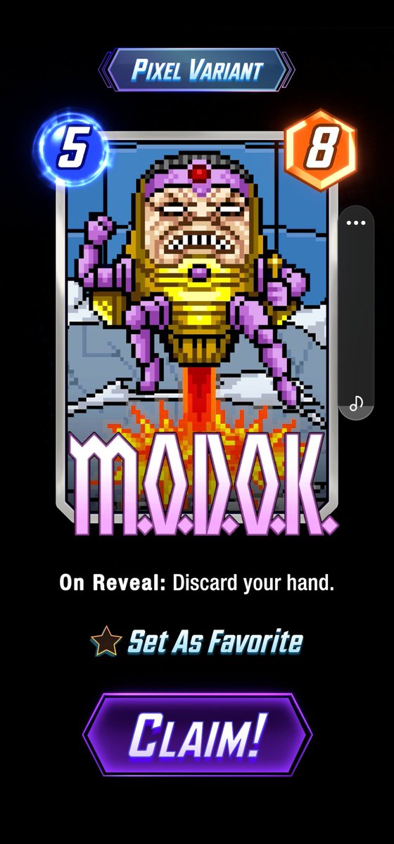 Didn't buy darkhawk because I thought he would drop this month but got him with cl today - never punished 😅
Also: found the ugliest pixel variant out there 🤢