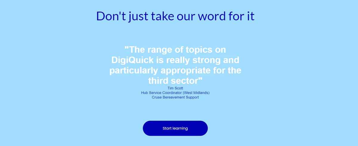 digi_kick's tweet photo. DigiQuick is an online training platform helping community organisations learn skills for managing their business online. We think it's awesome, but don't just take our word for it ) #DigiQuick #ByU4U https://t.co/rYrt68wq1a