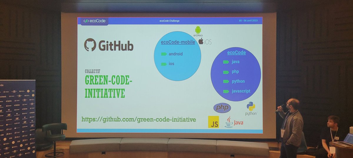 jylls35's tweet image. @dedece35 présente le collectif Green Code Initiative  dans le cadre du challenge EcoCode pour la création de plugin @SonarQube github.com/green-code-ini…