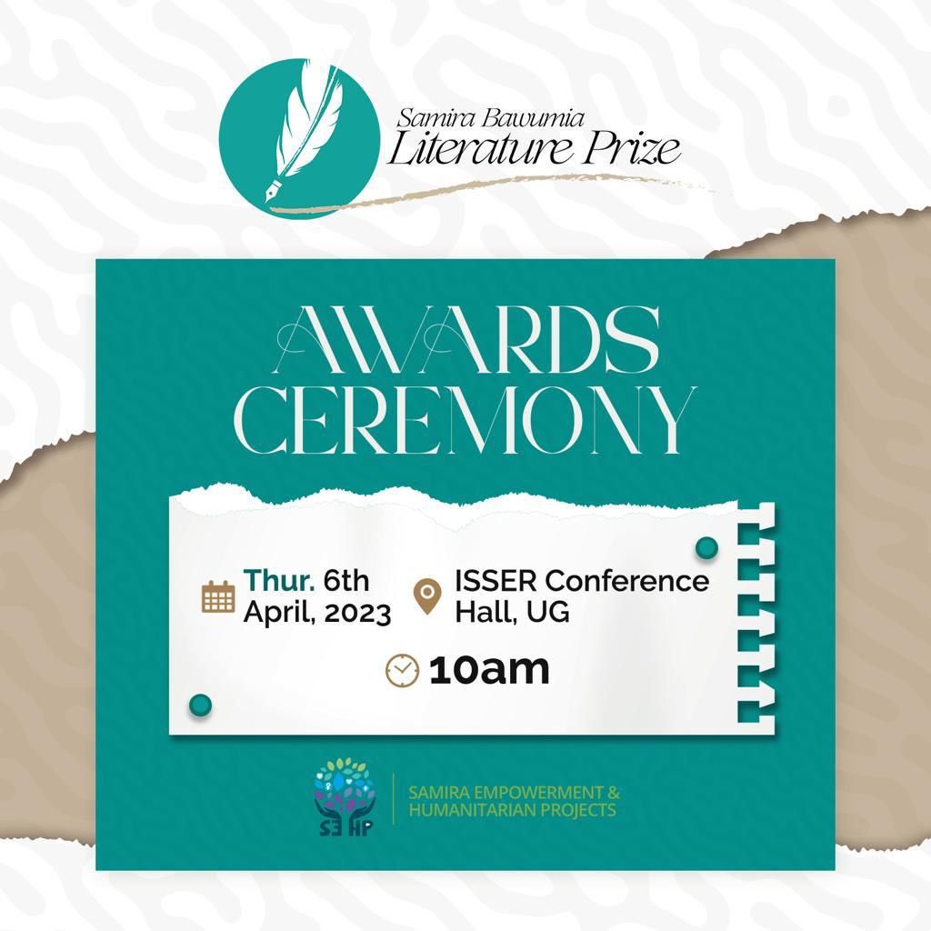 sblprize's tweet photo. Join us on Radio Universe 105.7 FM as the team from Samira Bawumia Literature Prize talks about the Prize and the awards ceremony happening tomorrow at the ISSER Conference Hall @ 10am https://t.co/gu4yGyGg6w