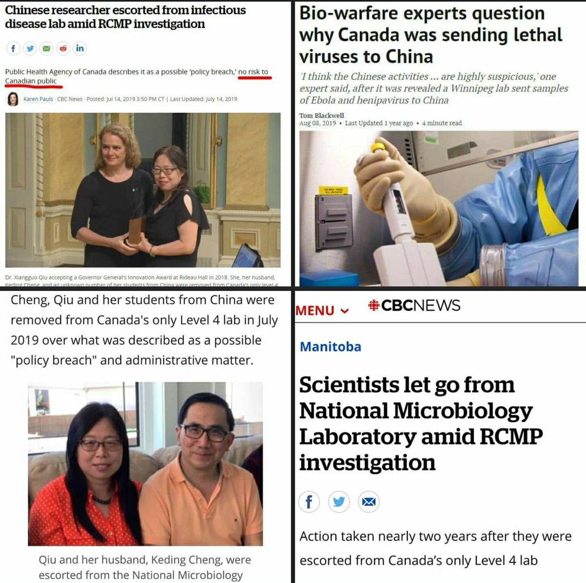 glowingbuck's tweet photo. @ianmiles Was banned for sharing cbc news before. https://t.co/3NZKGxaC4F