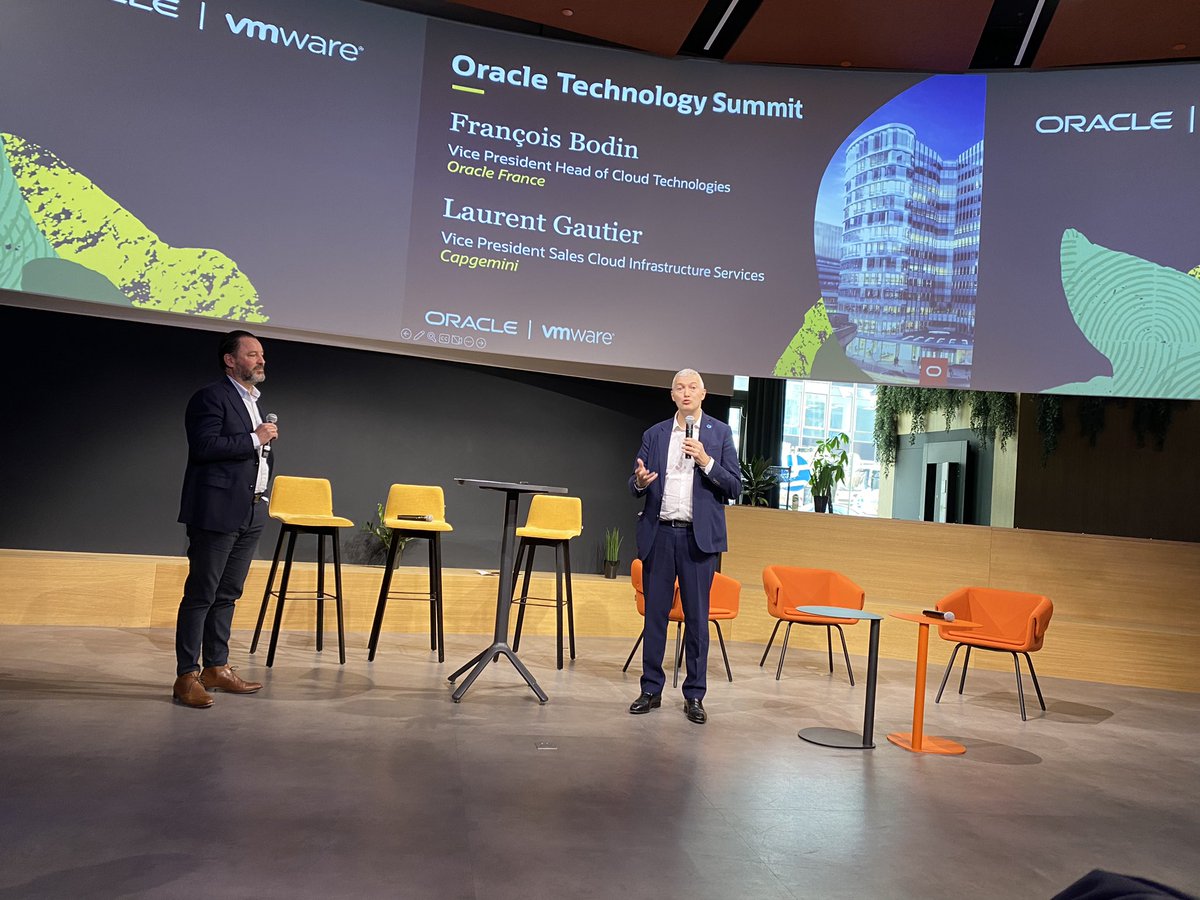 Sandrine Ayad Oracle (@sayadoracle) on Twitter photo 🛑 Laurent Gautier, VP Sales Cloud Infrastructure chez <a href="/capgeminifrance/">Capgeminifrance</a> on stage au #tech summit d’<a href="/Oracle_France/">Oracle France</a> 🛑 Laurent Gautier, VP Sales Cloud Infrastructure chez <a href="/capgeminifrance/">Capgeminifrance</a> on stage au #tech summit d’<a href="/Oracle_France/">Oracle France</a>