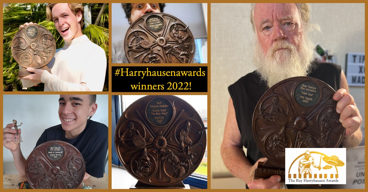 Ray_Harryhausen's tweet image. Check out some of last year&apos;s winners in The @HarryhausenAwards! Enter your film for our 2023 awards by April 30th for your chance to win one of these incredible trophies: harryhausenawards.com filmfreeway.com/harryhausenawa… info@harryhausenawards.com #harryhausenawards #animation…