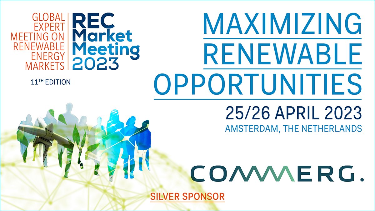 The coffee breaks during the REC Market Meeting 2023 will be hosted by <a href="/CommErg/">Commerg</a> , a Silver Sponsor of the RMM2023. We are pleased to be working together with <a href="/CommErg/">Commerg</a>  and look forward to a successful event. See you in Amsterdam soon!