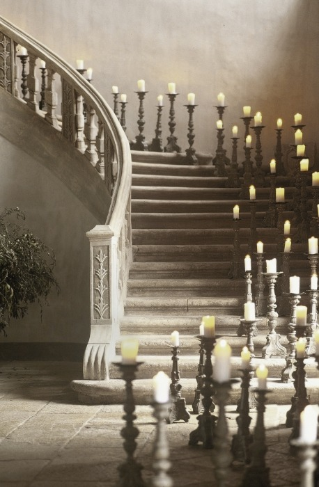 Candle Staircase, Haute Provence, France #CandleStaircase #HauteProvence #France royandrews.com